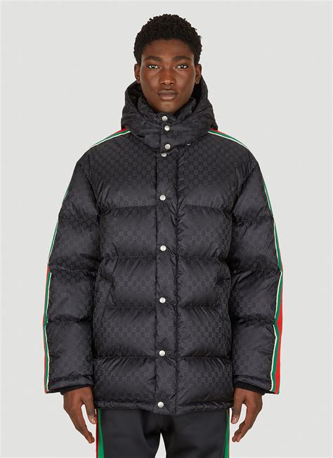 gucci jacket red and green|gucci black puffer jacket.